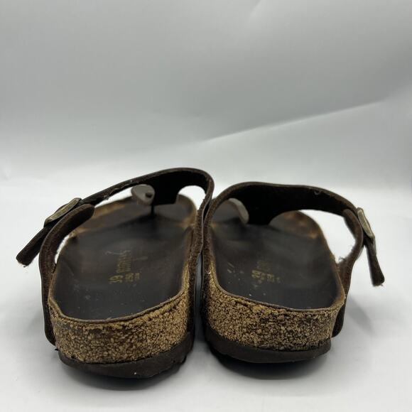 BIrkenstock Gizeh Birko Sandals Womens 8 Flor Flip Flop Brown Size 39 Germany - Picture 7 of 12
